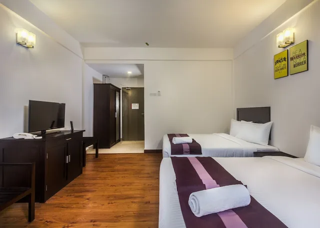 Deluxe, Quadruple, 2 Queen Beds, Garden View, Erya By Suria Hot Spring Bentong 3/4