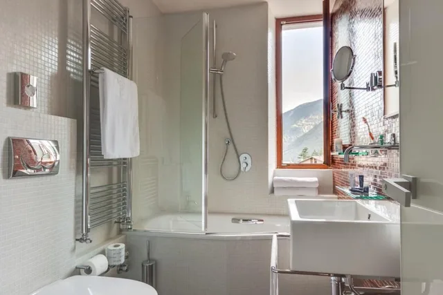 غرفة كلاسيكية بسرير مزدوج أو سريرين منفصلين بإطلالة على الجبل، Hotel Tremoggia 3/3