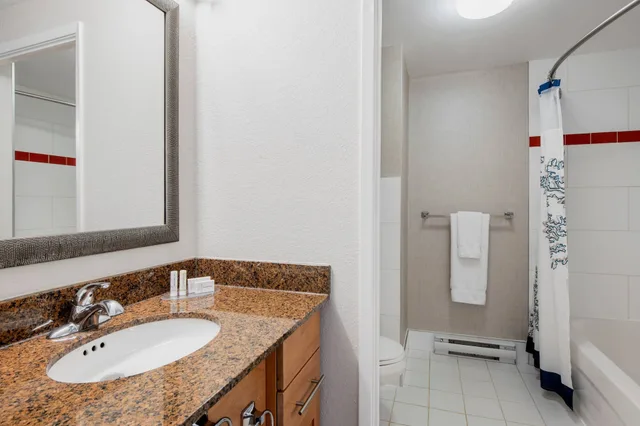 جناح ركني بسريرين كينج بإطلالة على البحيرة بغرفتي نوم مع أريكة، Residence Inn By Marriott Kingston Water S Edge 4/4