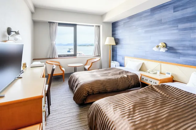 Room, Twin Beds, Ocean View, East Wing، Miyajima Coral 1/7
