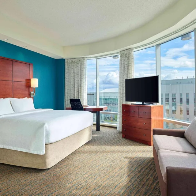 استوديو ديلوكس بسرير كينج بإطلالة، RESIDENCE INN BY MARRIOTT PORTLAND DOWNTOWN WATERFRONT 2/4