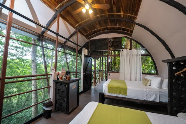 Tree House, 2 Queen Beds, Mountain View، Maquenque Eco-Lodge 5/9