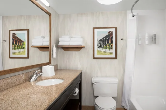 غرفة بسرير كينج بحوض استحمام، Hampton Inn Fayetteville Fort Bragg 2/2