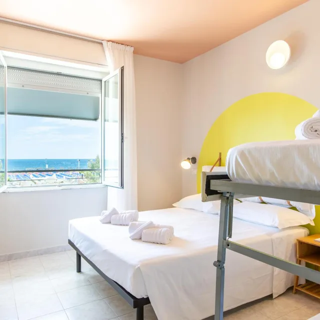 غرفة رباعية بإطلالة على البحر، Hotel Belvedere Mare 6/10