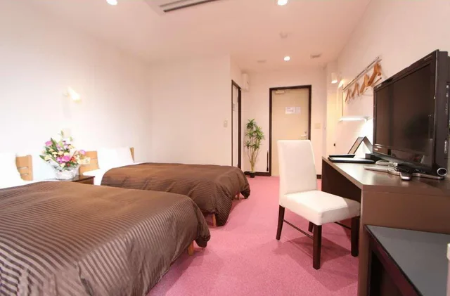 Semi Room, 2 Semi Double Beds, Smoking، Hotel Livemax Budget Kita-fuchu 2/2
