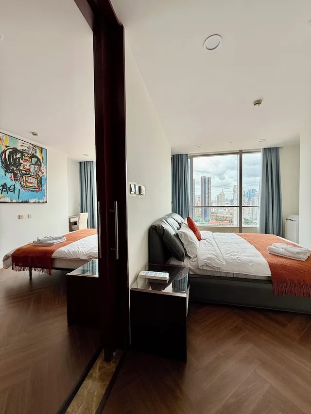 جناح ديلوكس بسريرين كينج بإطلالة على المدينة، River House Near Peoples Square And The Bund 2/5