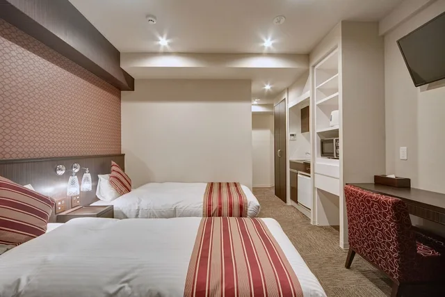 غرفة بسريرين منفصلين، Hotel Amaterrace Yosuga 1/8