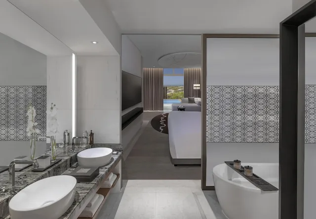 2 Bedrooms, Villa, King and Twin Beds, Beach View, Plunge Pool، Park Hyatt Abu Dhabi Hotel & Villa - Saadiyat island 8/10