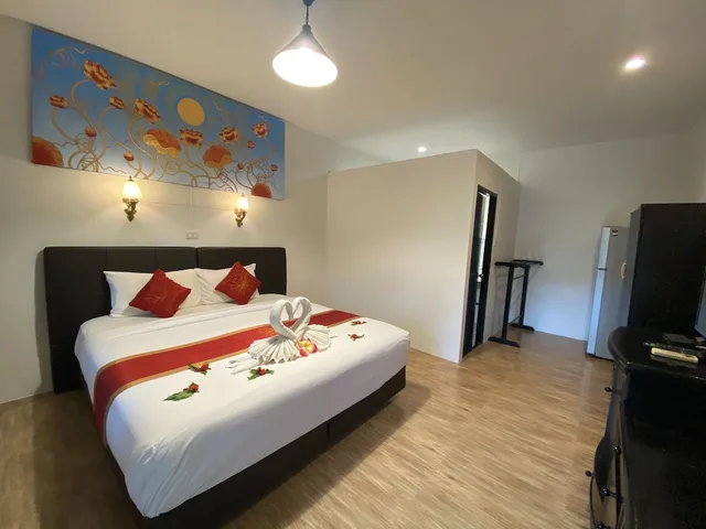 غرفة بسرير كينج بإطلالة على الحديقة، The Krabi Forest Homestay 2/10