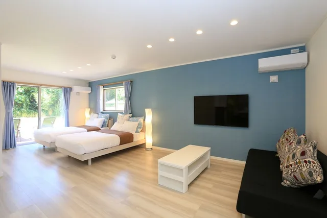 Semi Room, Private, Sky, Star, Cottage, Twin Beds, 2 Semi Double Beds, Sofa, Stardust Villa Milky Way 1/3