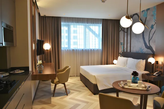 استوديو ديلوكس بسرير كينج، Millennium Place Barsha Heights Apartments 7/8
