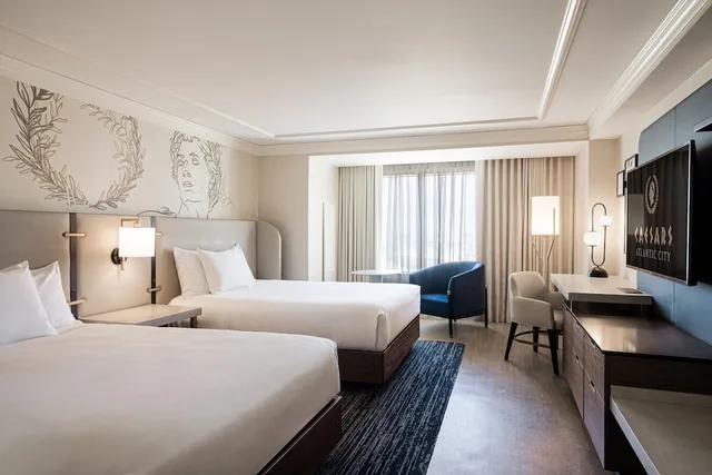 Renovated, Tower, Centurion, Premium, 2 Queen Beds، Caesars Atlantic City- A Caesars Rewards Destination 1/4