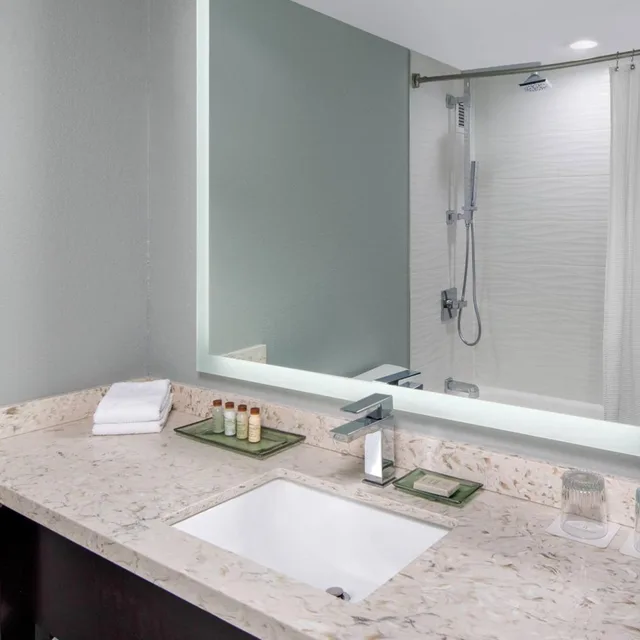غرفة بسرير كينج مع أريكة، Renaissance Indianapolis North Hotel 4/9