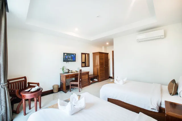 غرفة ديلوكس بسريرين منفصلين بإطلالة على المدينة، RELAX HOTEL 4/6