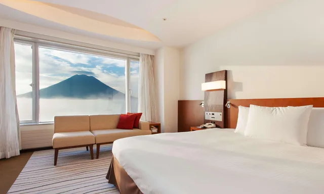 غرفة ديلوكس بسرير مزدوج بإطلالة على الجبل، Hilton Niseko Village 1/2