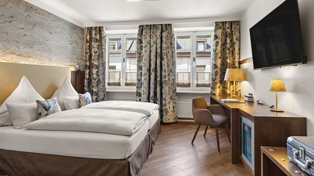 غرفة بسريرين منفصلين، Hotel Deutsche Eiche 2/7