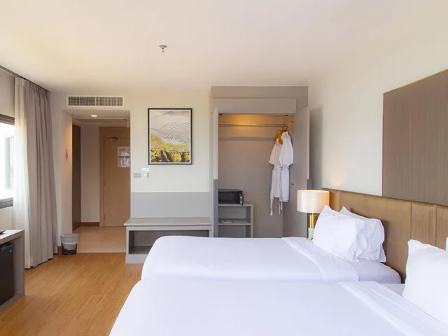 غرفة بانورامية بسريرين منفصلين بإطلالة على النهر، Fortune River View Nakhon Phanom 1/2
