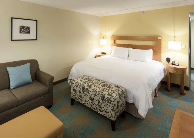 Studio, King Bed, Sofa, Accessible, Hampton Inn Suites St Louis At Forest Park Mo 2/2
