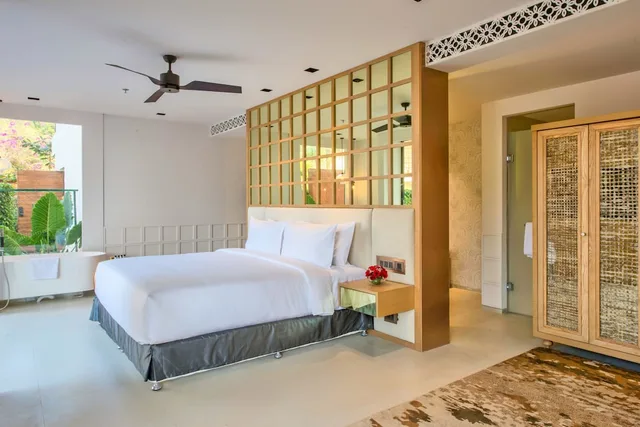 فيلا ديلوكس بسرير كوين بمسبح خاص، Azaya Beach Resort Goa 1/4