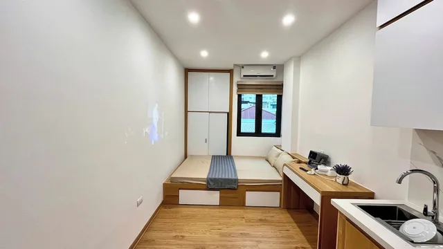 استوديو بسرير مزدوج بإطلالة على المدينة، Era Apartment Tam Da 6/9