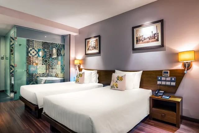 Serene, Standard, Twin Beds, No Window، Silverland Sakyo Hotel 9/10