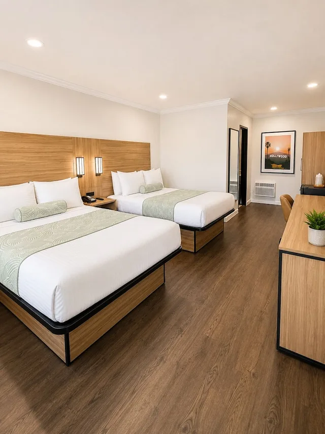 2 Bedrooms, Deluxe, Suite, 4 Queen Beds, 2 Bathrooms، The Dixie Hollywood 1/5