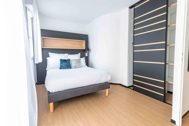 شقة بسرير مزدوج بغرفة نوم واحدة مع أريكة، Privilodges Le Hub Grenoble 1/5
