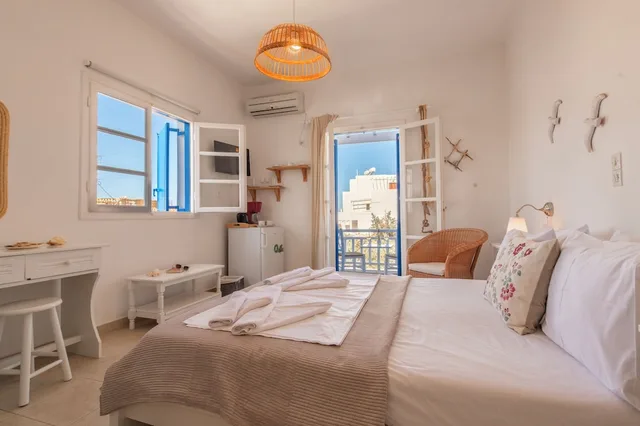 غرفة بسرير مزدوج بإطلالة على المدينة، Heliotropio Studios & Apartments 6/10