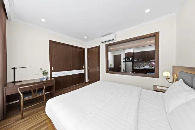 شقة ديلوكس بسرير كينج بغرفة نوم واحدة، Newsky Serviced Apartment 2/5