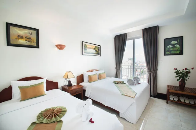 غرفة ديلوكس بسريرين منفصلين بإطلالة على المدينة، RELAX HOTEL 3/6
