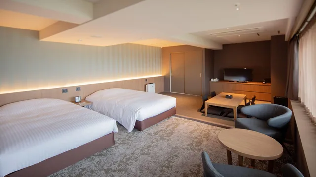 غرفة عائلية بسريرين منفصلين، Art Hotel Kokura New Tagawa 1/1
