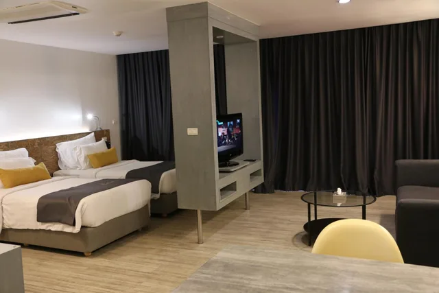 جناح جونيور بسريرين منفصلين بشرفة، New Dara Boutique Hotel Residence 1/6
