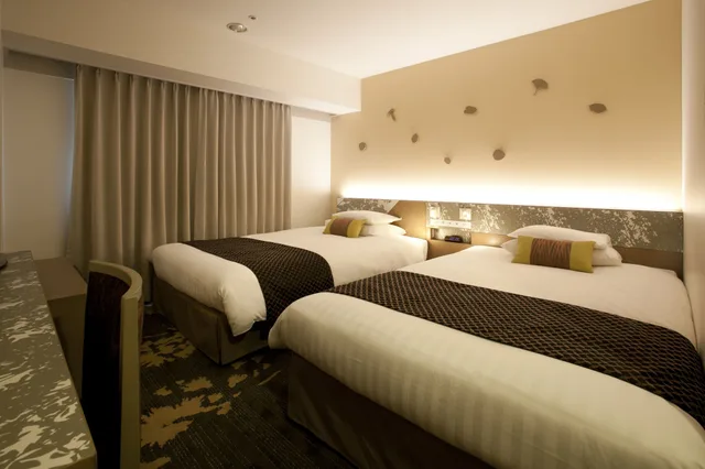 غرفة قياسية بسريرين منفصلين للمدخنين، Toyama Excel Hotel Tokyu 2/3
