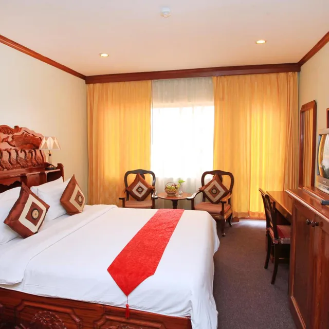 غرفة ديلوكس بسرير مزدوج، ANGKOR HOTEL 3/10