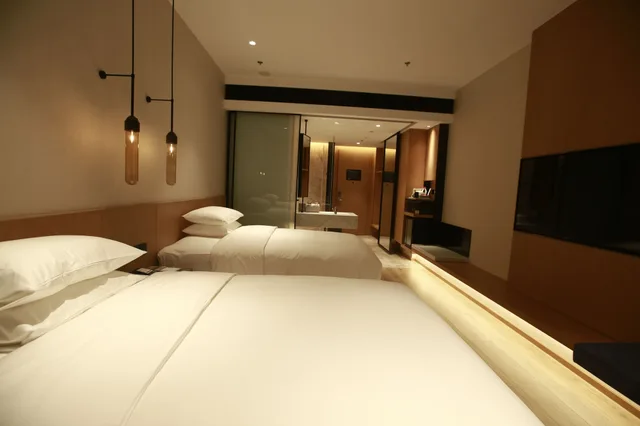 غرفة عائلية بسرير كينج بإطلالة على المدينة، Fairfield by Marriott Zibo 2/4