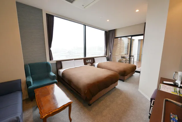 Renovated, 2 Double Beds, Balcony، Hotel New Gaea Kamigofuku 1/1