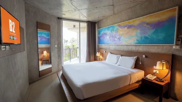 غرفة بريميير سوبيريور بسرير مزدوج بإطلالة على الحديقة، B2 Sea View Pattaya Boutique Budget Hotel 1/3