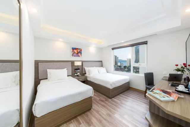 غرفة ديلوكس عائلية بسريرين مزدوجين، Royal Beach Hotel 1/1