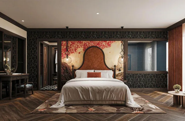 جناح تنفيذي بسرير كوين بإطلالة على المدينة، Hanoi L Heritage Diamond Hotel Spa 3/3