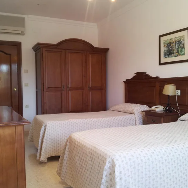 غرفة بسرير مزدوج أو سريرين منفصلين، Hotel Río Piscina 1/8