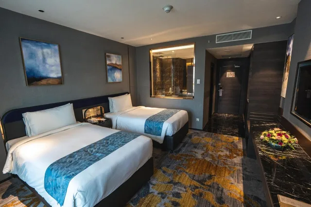 غرفة ديلوكس بسريرين منفصلين بشرفة، Ames Hotel Ayer Keroh, Melaka 5/10