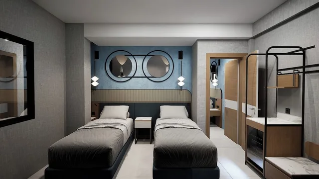 غرفة ثلاثية بسرير مزدوج وسرير فردي بشرفة، Bodensee Hotel 8/10