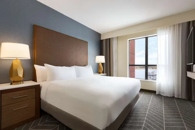 جناح بسرير كينج بإطلالة على النهر، Embassy Suites by Hilton Wilmington Riverfront 1/1