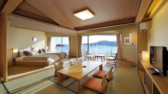 Semi Western, Style, Superior, Ocean View, Balcony, Main Building، Matsushima Century Hotel 2/2