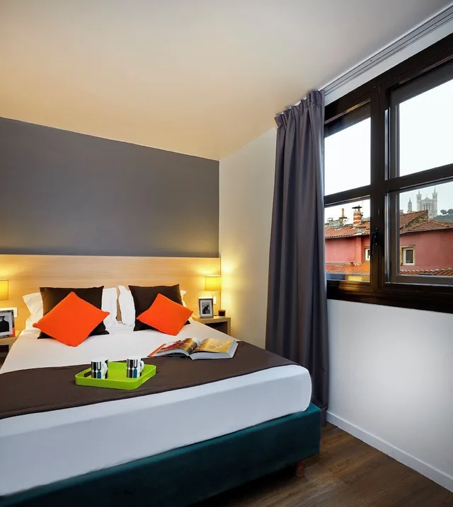 شقة بسرير مزدوج بغرفة نوم واحدة مع أريكة، Citadines Presqu Ile Lyon 1/2