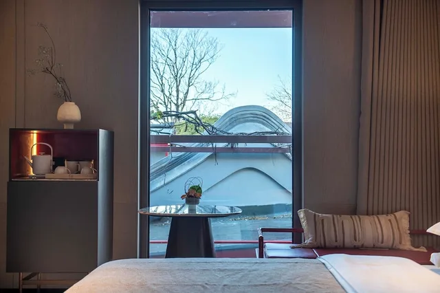 غرفة سيغنتشر بسرير كوين بإطلالة على الفناء، Hutong Moli Hotel 5/8