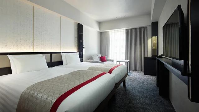 غرفة قياسية بسريرين منفصلين بحوض استحمام، Mitsui Garden Hotel Fukuoka Nakasu 1/1