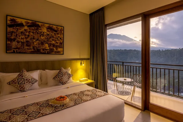 غرفة ديلوكس بسرير كوين بإطلالة على الجبل، Tapa Agung View 1/6