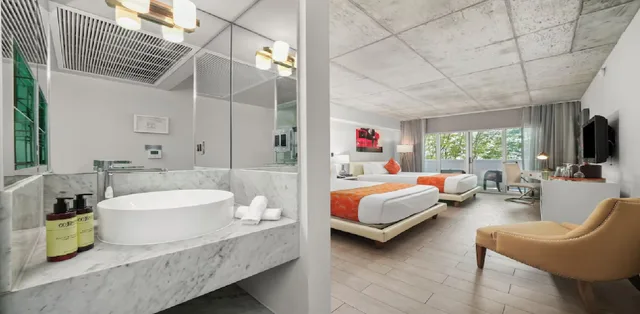 غرفة بسريرين، Riviera Suites South Beach 2/3