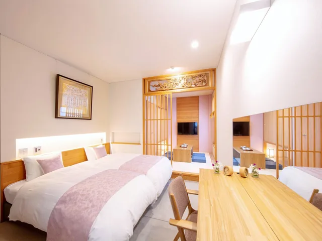 غرفة يابانية سوبيريور بسريرين منفصلين وفرشتي فوتون، Tanakaya Kyoto Karasuma 3/6